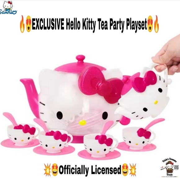 Hello Kitty Other - EXCLUSIVE - Hello Kitty Officially Licensed Tea Party Playset